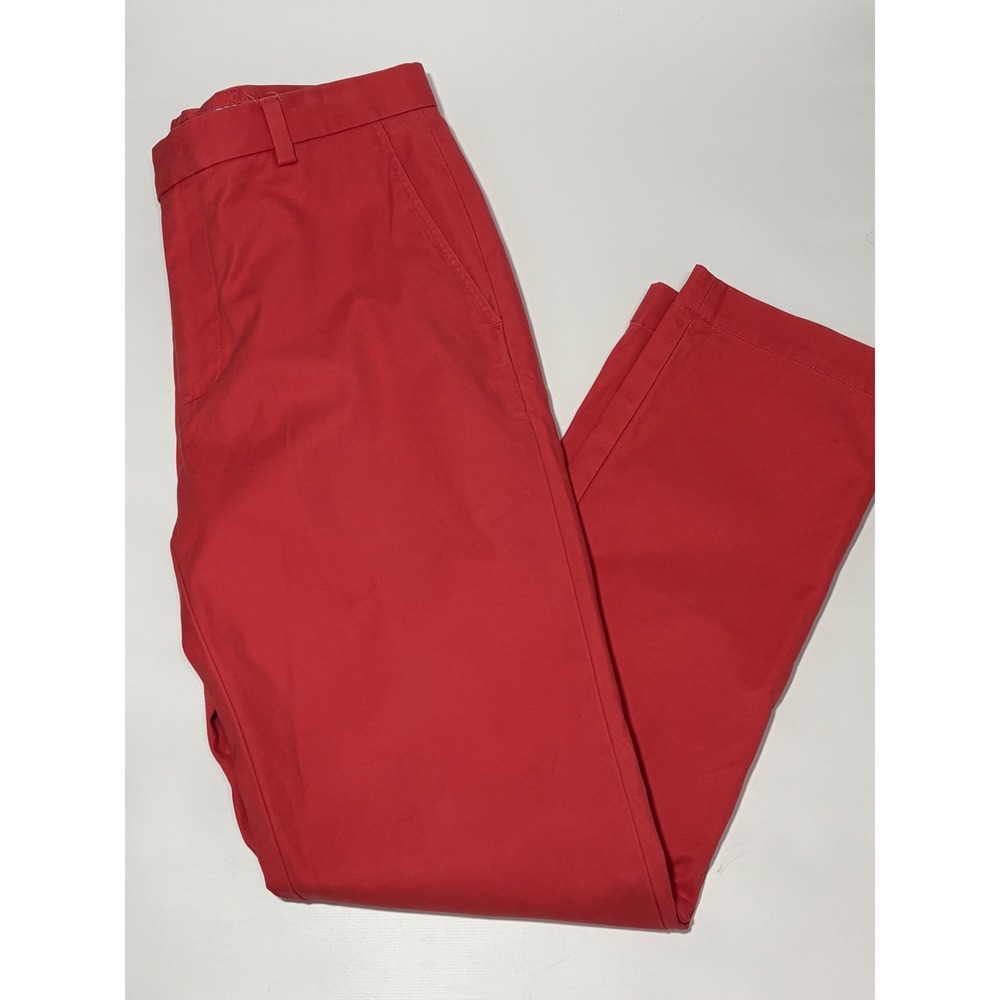 Brooks Brothers Milano Slim Fit Salmon Supima Cotton Chino Pants Mens 33x32 - Picture 6 of 12